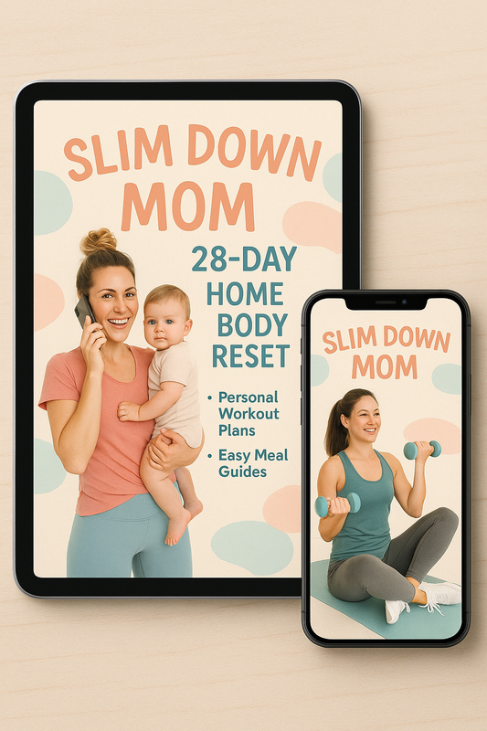 Slim Down Mom: 28-Day Home Body Reset (Digital Guide for Busy Moms)
